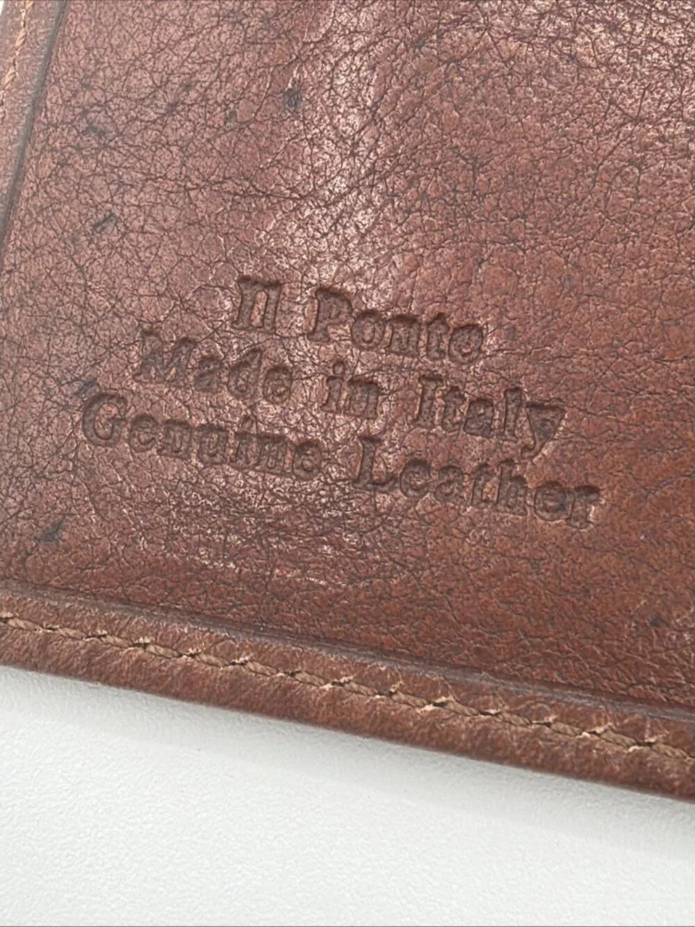The Bridge Italian Leather Bi-fold Wallet, Brown, NWT